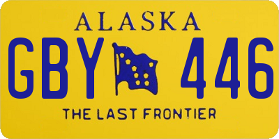 AK license plate GBY446