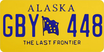 AK license plate GBY448