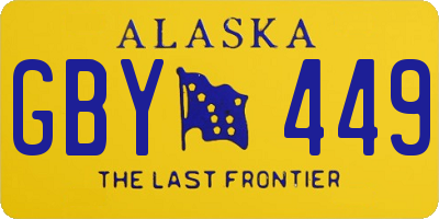 AK license plate GBY449