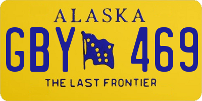 AK license plate GBY469