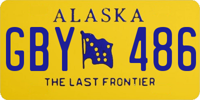 AK license plate GBY486