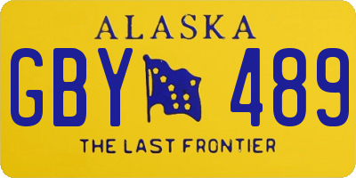 AK license plate GBY489
