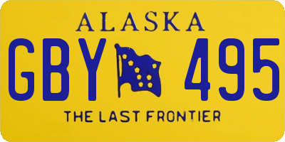 AK license plate GBY495