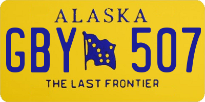AK license plate GBY507
