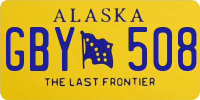 AK license plate GBY508