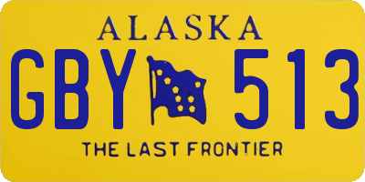 AK license plate GBY513