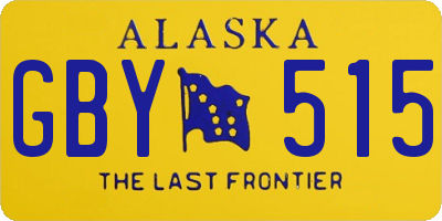 AK license plate GBY515