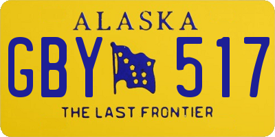 AK license plate GBY517