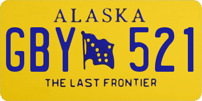AK license plate GBY521