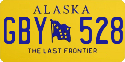 AK license plate GBY528
