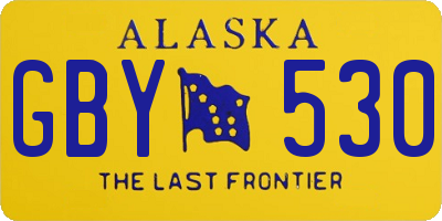 AK license plate GBY530