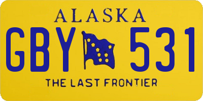 AK license plate GBY531