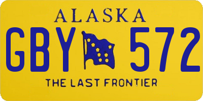 AK license plate GBY572