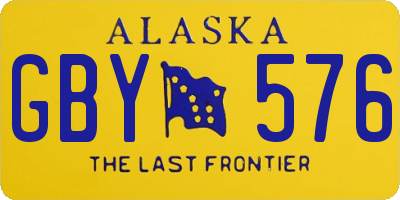 AK license plate GBY576