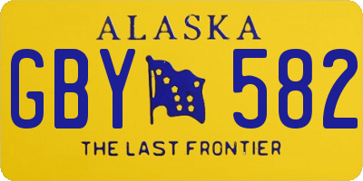 AK license plate GBY582
