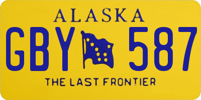 AK license plate GBY587