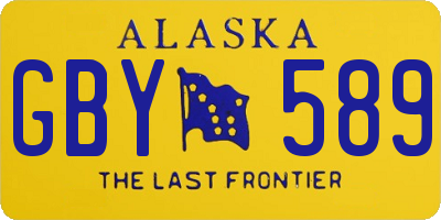 AK license plate GBY589