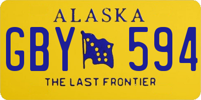 AK license plate GBY594