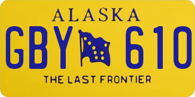 AK license plate GBY610