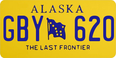 AK license plate GBY620