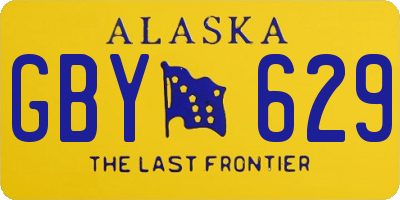 AK license plate GBY629