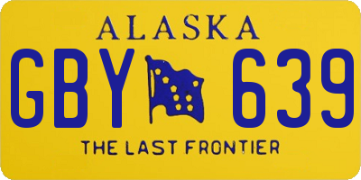 AK license plate GBY639