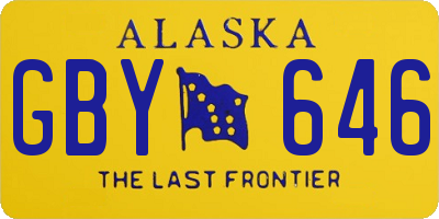AK license plate GBY646