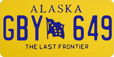 AK license plate GBY649