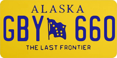 AK license plate GBY660