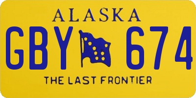 AK license plate GBY674