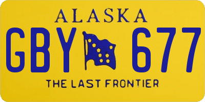 AK license plate GBY677