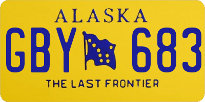 AK license plate GBY683