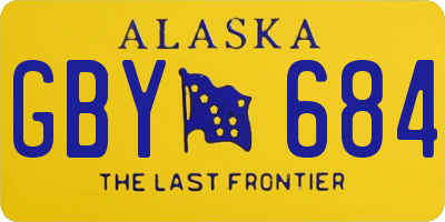AK license plate GBY684