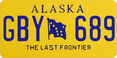 AK license plate GBY689