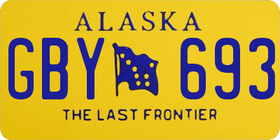 AK license plate GBY693