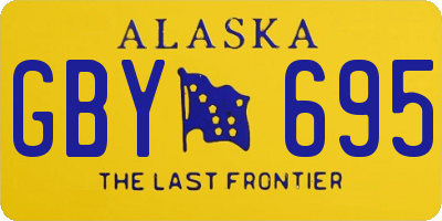 AK license plate GBY695