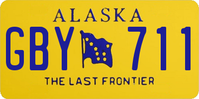 AK license plate GBY711