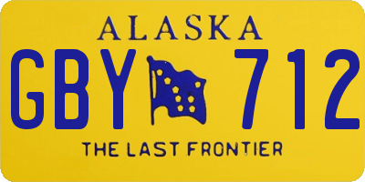 AK license plate GBY712