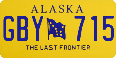 AK license plate GBY715