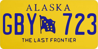 AK license plate GBY723