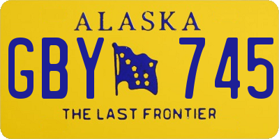 AK license plate GBY745
