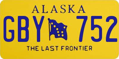 AK license plate GBY752