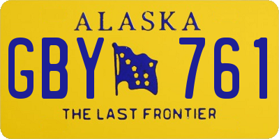 AK license plate GBY761