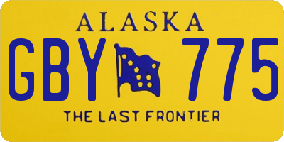 AK license plate GBY775