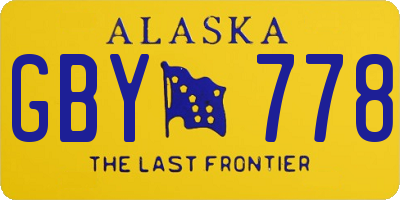 AK license plate GBY778