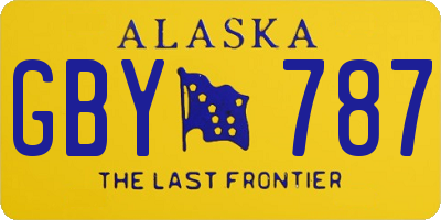AK license plate GBY787