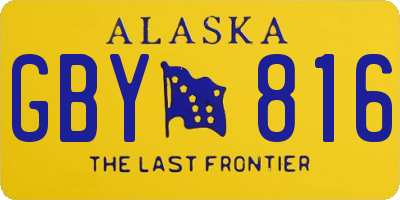 AK license plate GBY816