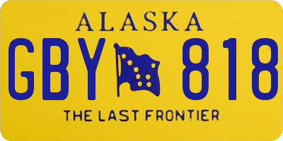 AK license plate GBY818