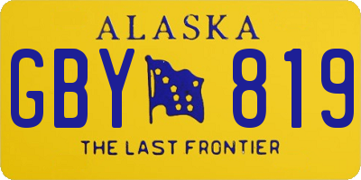AK license plate GBY819
