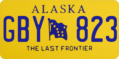 AK license plate GBY823